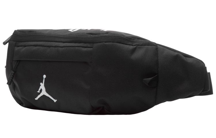 Jordan Polyester Crossbody Bag, Fanny Pack Regular Unisex Black 9A0242