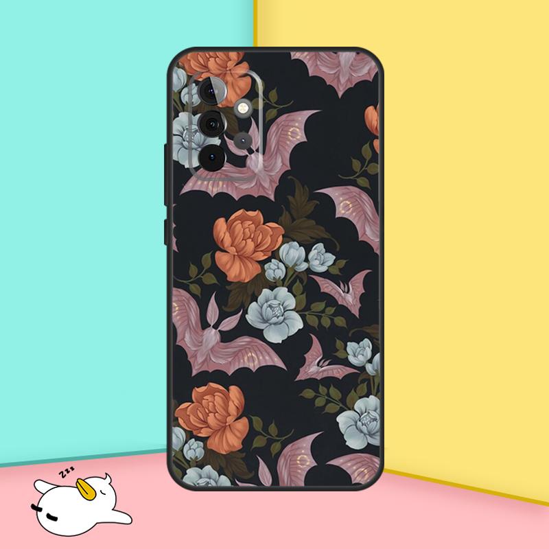 Goth Vampire Bat Gothic Cover For Samsung Galaxy A53 A33 A13 A12 A32 A52 A14 A34 A54 A15 A25 A35 A55 A71 A51 Case