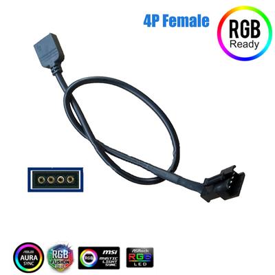 Cavo di conversione adattatore Rgb della scheda madre Linea luminosa a strisce LED 5V 3Pin / 12V 4Pin