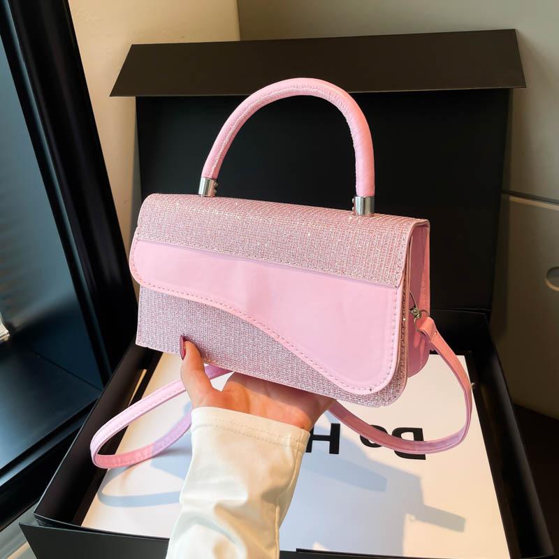 Mode Kontrastfarben Nische Tragbare Damenhandtaschen Herbst Neu Hochwertige Schulter Umhänge Kleine Quadratische Tasche Pendler Damenhandtaschen