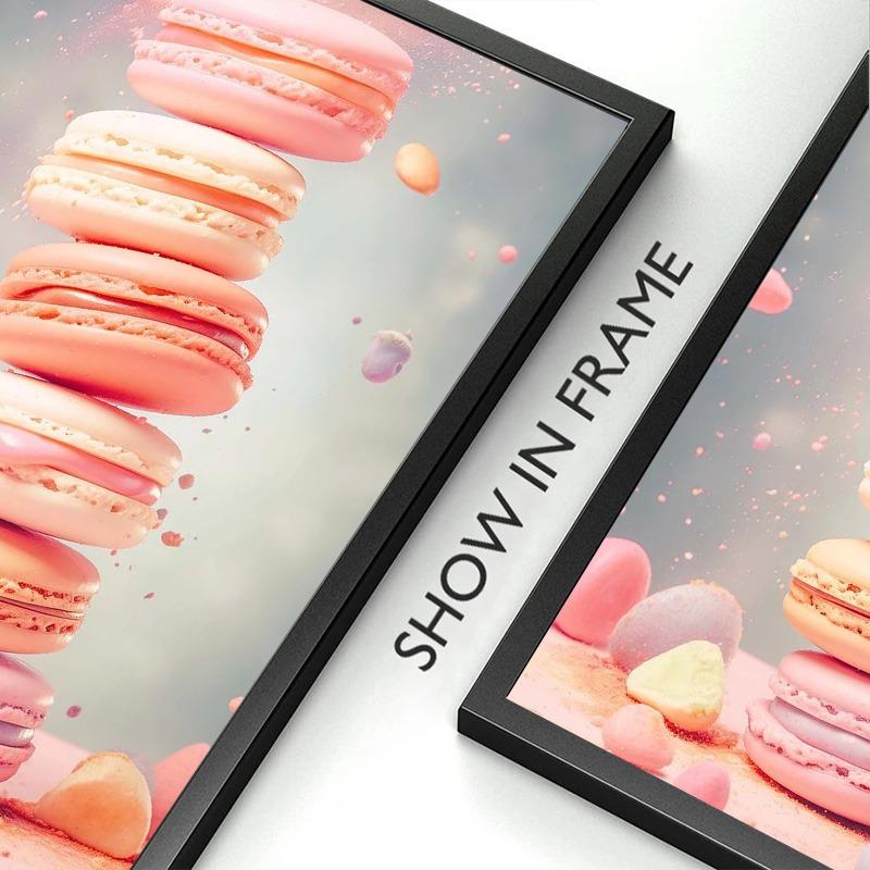 Modă Roz Alimente Înghețată Macaron Poster Pop Pictură pe Pânză Imprimare Artă de Perete Imagine HD Cameră Fete Cameră Copii Decor Acasă Fără Ramă
