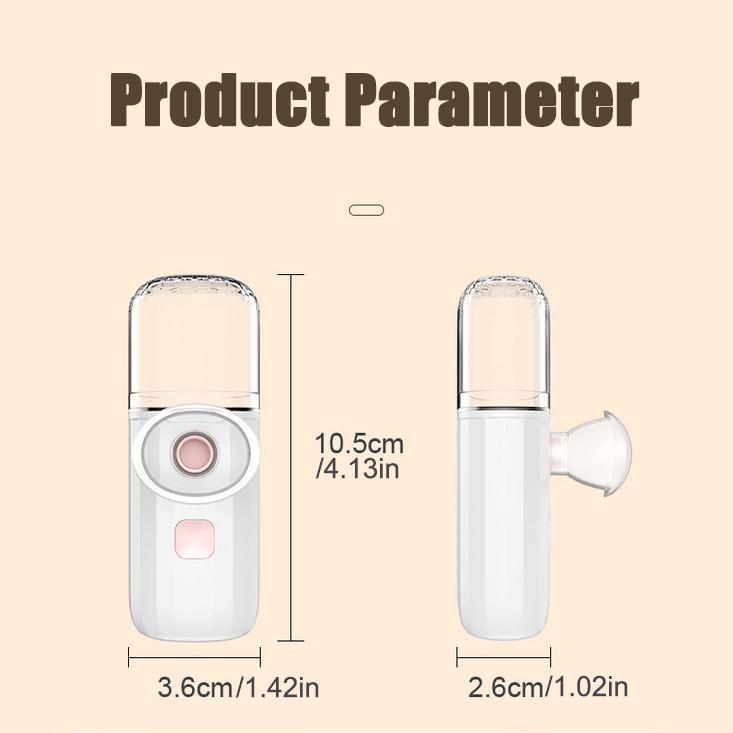 Portable 1pc Nano Atomizing Eye Hydrating Instrument Eye&Skin Spa Beauty Instrument 3-in-1 Multifunctional Eye Massager Relieve Fatigue Promote Sleep