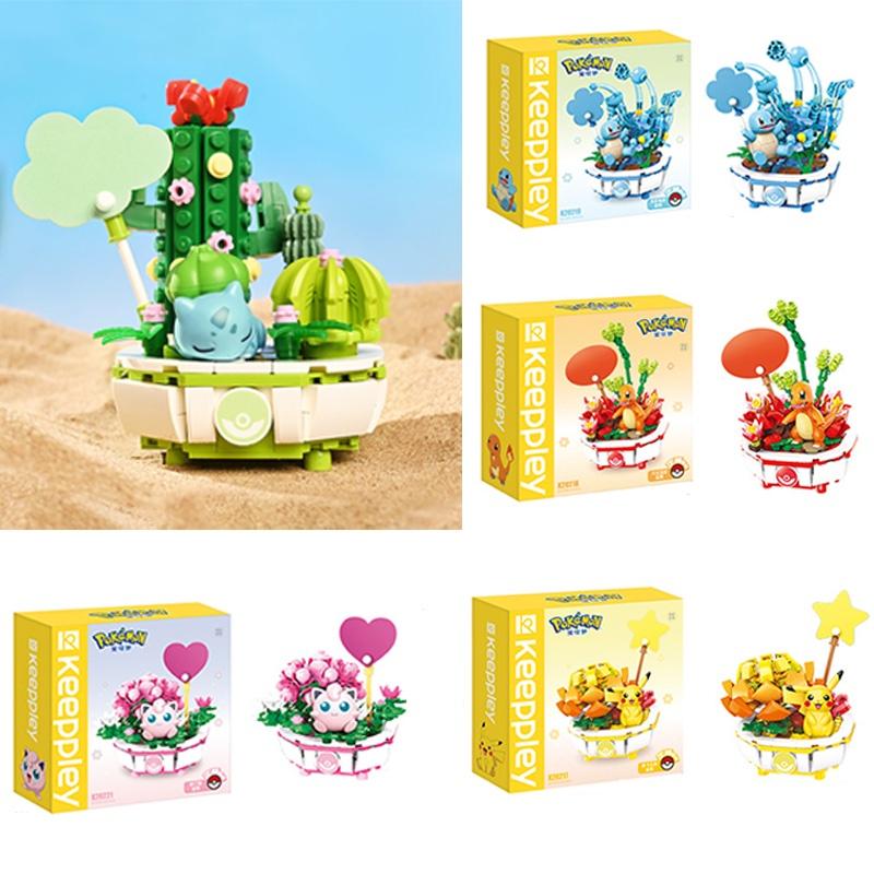 Assembly Puzzle Building Blocks Pikachu Charmander Toy Ornaments Gift