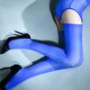 Sexy Women 8D 912 Pin Detachable Pantyhose Shiny Glossy Stocking Sexy Sheer Transparent Pantyhose Hollow Out Garters Tights