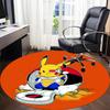 1pc Pikachu Pokémon Chair Carpet for Office, Indoor Non-Slip Polyester Fiber Carpet,  Machine Washable, Durable Construction Yy251205102