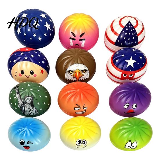 Sensory Stress Relief Toy Steamed Bun Squeeze Soft TPR Fidget Portable Fun Slow Rising Vent for Kids And Adults Office Desk Reliever