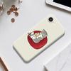For iPhone 16e Case Casual Cat Pattern Printing Straight Edge TPU Phone Back Cover