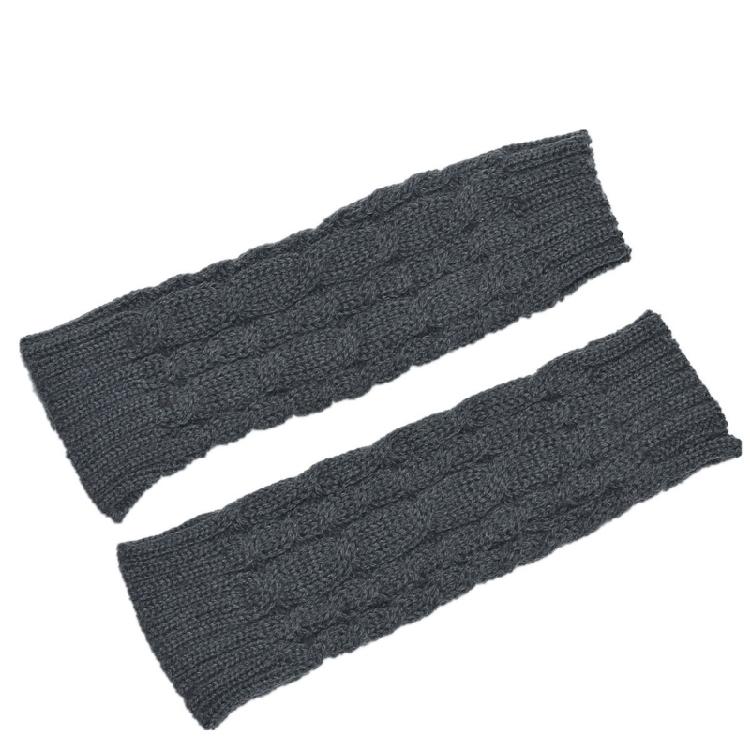 Winter Acrylic Fibre Arm Warmer Fingerless Design Stretchy Gloves Wrist Warmer for Women Outdoor Adventure Daily Wear
