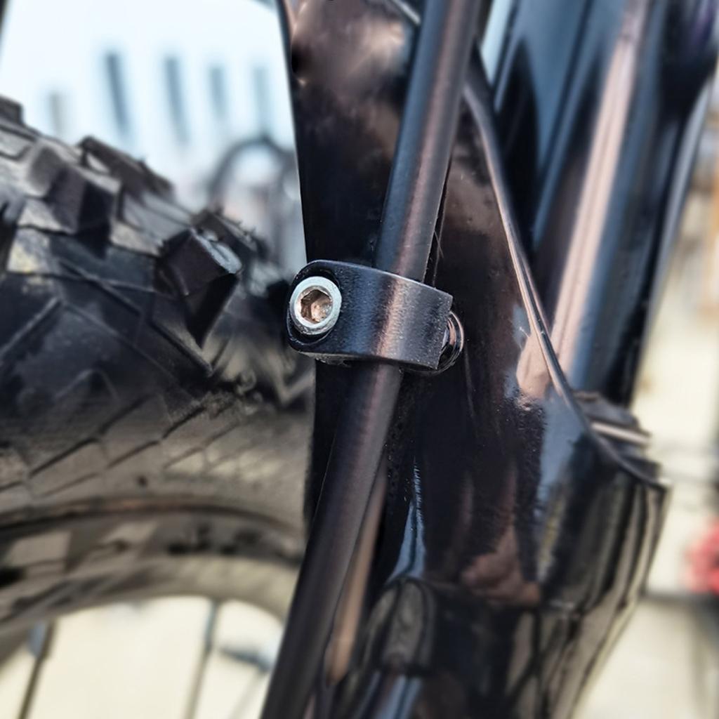 10 Pcs Bike Fork Brake Hose Guides Bicycles Fork Brake Cable Housing Clamps CShaped Fixed Buckles Cable Hose Clamp