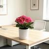 Purple Violet Artificial Plant With Plastic Base For Home Decor And Photography Props