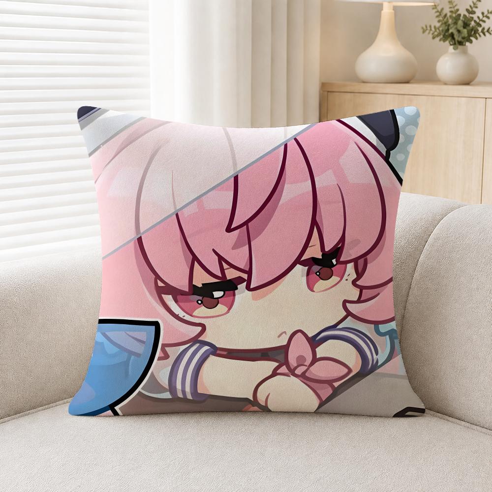 Game Neverness To Everness Cushion Cover Soft Plush Cushion Covers Fluffy Throw Pillow Cases For Sofa Bedroom Home Decor