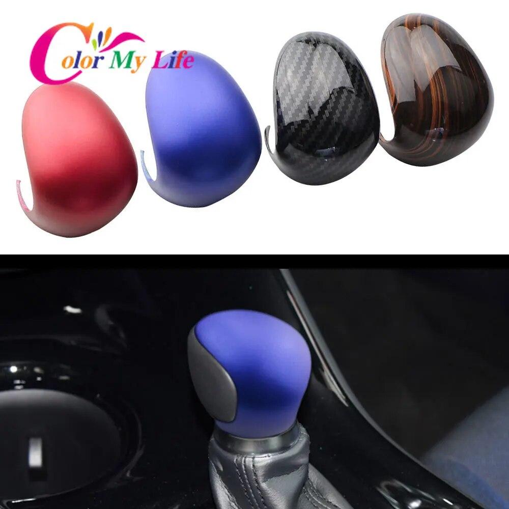 Color My Life for Toyota C-HR CHR 2016 -  AT ABS Car Shift Knob Protection Cover Gear Head Shift Collars Accessories