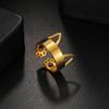 Atoztide Custom Name Ring Unique Personalized Charm Fashion Stainless Steel Letter Gold Color For Women Girlfriend Jewelry Gift