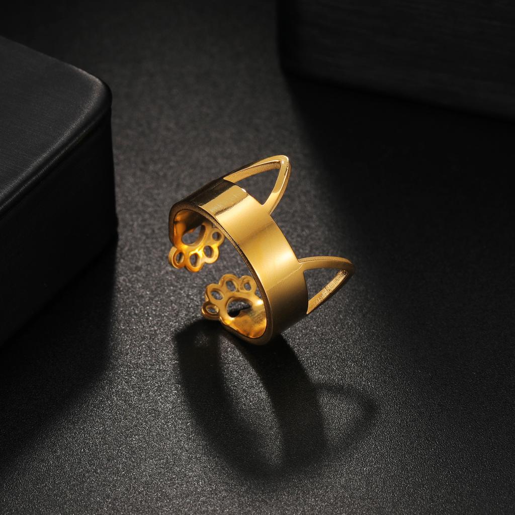 Atoztide Custom Name Ring Unique Personalized Charm Fashion Stainless Steel Letter Gold Color For Women Girlfriend Jewelry Gift