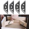 Home Furniture Corner Brackets Hardware Accessory 2mm Thick 90 Degree Connect To Three Boards Stainless Steel Wood Connection