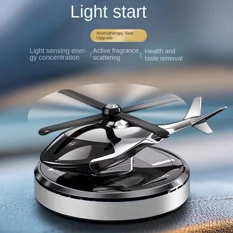 Helicopter Car Air Fresheners Helicopter Shape Dashboard Car Aromatherapy Diffuser Rotation Car Perfume Diffuser Ornament