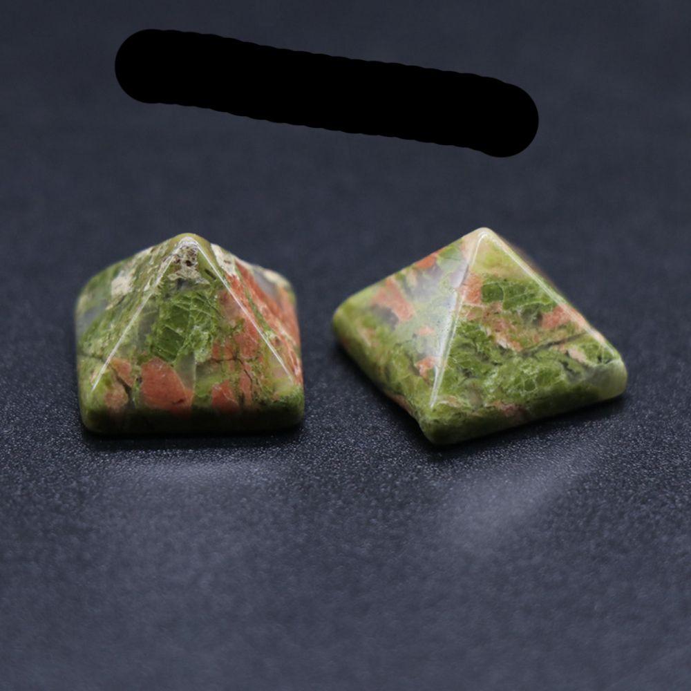 

DIY Mini Ornament Quartz Crafts Gifts Chakra Crystal Natural Stone Pyramid Gemstone Healing Stone E