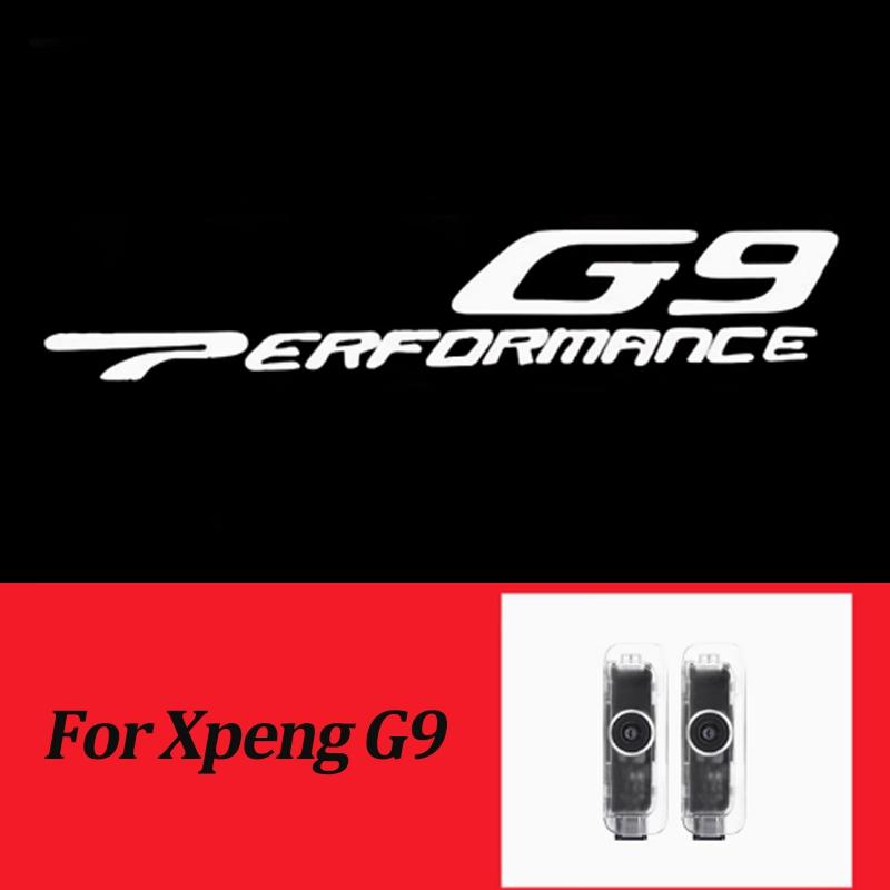 For Xpeng Xiaopeng G6 G9  2024 2025 2 Pcs LED Car Door Emblem Light Welcome Lamp Wireless Projector Automotive Accessories 4500K