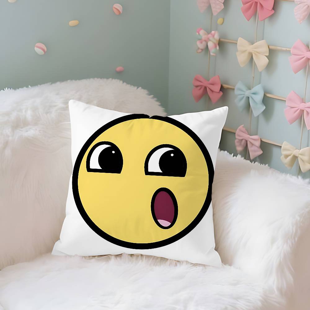 Funny EEpic Face Case Plush Fabric Soft Pillowcase Double Sided Print Cushion Cover Household Gifts