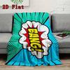 Cute brown bear 2D Flat Pattern Flannel Blanket High quality All Seasons Warmth and Comfort Perfect for Christmas Gifts.MMT0918635