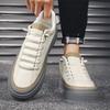 Spring Mens Leather Casual Shoes Designer Light Breathable Sneakers Male Flats Shoes Loafers Men Skateboard Shoe Tenis Masculino