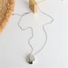 Water Drop Pendant Necklace for Women Titanium Steel Clavicle Chain Waterproof Choker Aesthetic Collar Jewelry Gift
