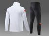Parent-Child Spring & Autumn Jersey Sport Set: Long-Sleeve Half-Zip Training Suits for Men & Women