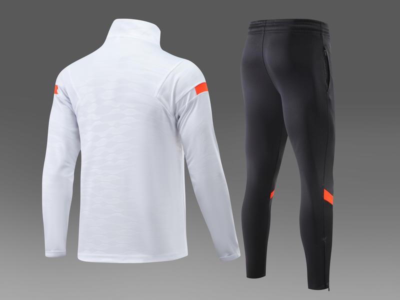 Parent-Child Spring & Autumn Jersey Sport Set: Long-Sleeve Half-Zip Training Suits for Men & Women