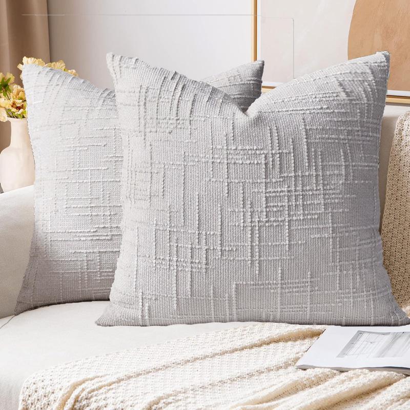2PCS Neutral Farmhouse-style Decorative Pillowcases, Made of Fluffy Texture, Soft and Comfortable, with A Modern Western Farmhouse Style