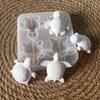 Four Turtles Plaster Silicone Molds Diy Heart Star Texture Shell Ornaments Epoxy Resin Mould Scented Animal Candle Soap Mold