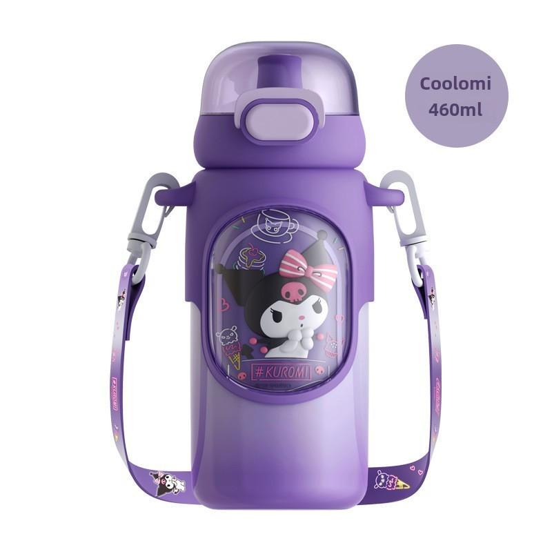Sanrio Kuromi Kids Insulated Water Bottle With Stainless Steel Cup For Travel And School Use Kuromi