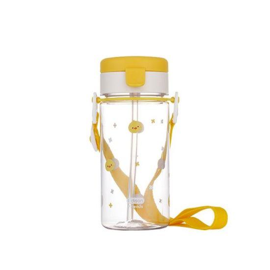 Edison Friends Ecozen Straw Cup - 350ml Spill-Proof DUCK