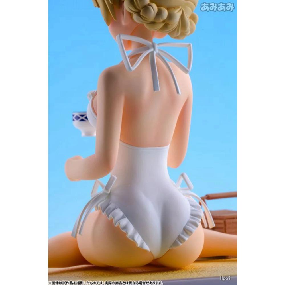 9CM Anime Girls und Panzer Darjeeling Figure Beach Queens 1/10 Swimsuit Scene Model Toy Doll Action Figure PVC Gift