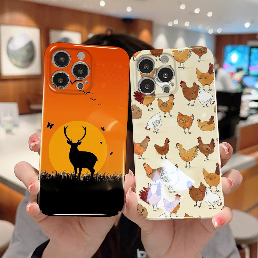 Komplexní filmový kryt na telefon s kresleným módním designem, tvrdý plášť s plným krytem a ochranným pouzdrem pro iPhone, Samsung, Xiaomi, Poco, Redmi, Huawei, Honor