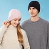Sheep wool knitted hats men's and women's hats autumn and winter new hats cold winter hats integrated molding warm wool hats