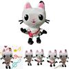 Entzückendes Gabby's Dollhouse Musik Plüschtier Cartoon Stoffkatze Plüschtierpuppe für Kinder