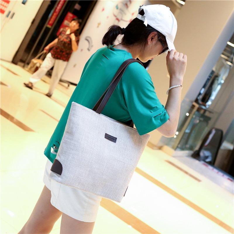 New shoulder bag women's large-capacity women's bag linen tote bag