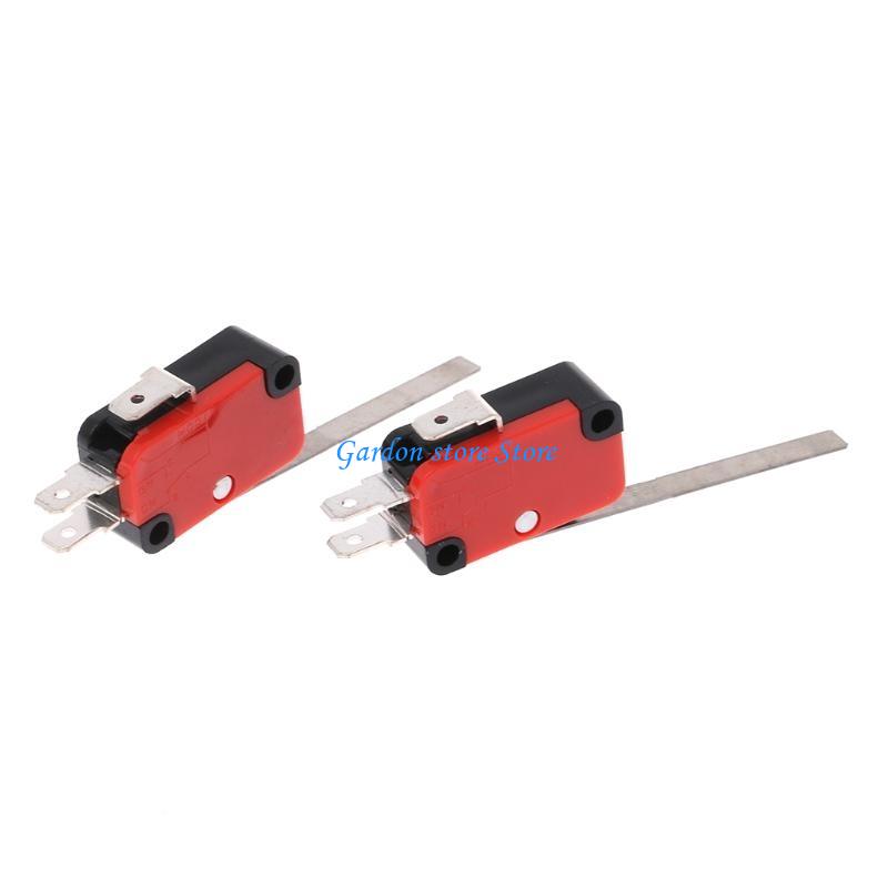 B0KB 10pcs V-153-1C25 Limit Switches Long Straight Hinge Lever Type SPDT Micro Switch