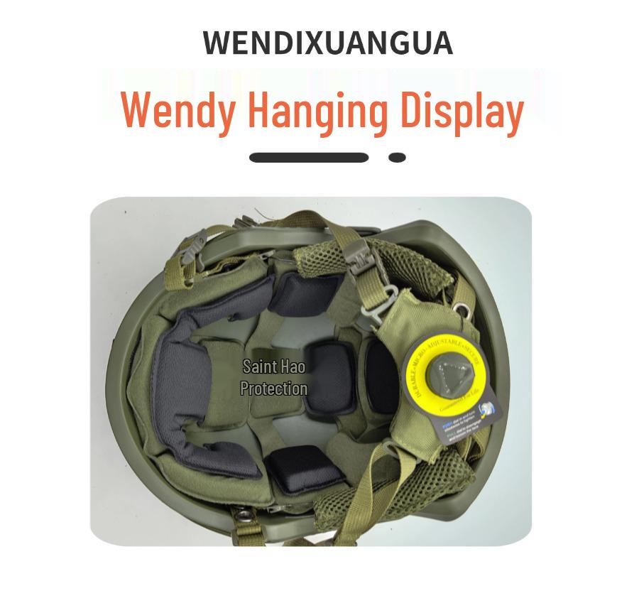 Fast SF Fiberglass High-Cut Riot Helmet 1.5kg with Outdoor Equipment and Wendy Suspension Liner