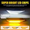 For Honda Civic 2016- Marker Side Clear Light Amber Sequential White Front