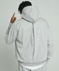Tener Happo Back Slit Embroidered Hoodie Gray