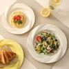 Simple Cream Style Western Food High Level Lace Pasta Plate Home Salad Dessert Plate Fruit Dim Sum Snack Plate