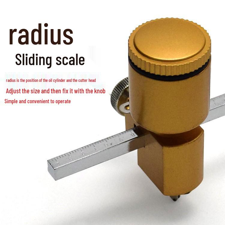 Glass Compass Hole Cutter with Suction Cup for Circular Glass and Tile Cutting