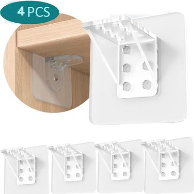 Cabinet Closet Adhesive Pegs Partition Holders Support Pegs Shelf Support Clips Shelf Support