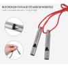 Boundless Voyage Titanium Whistle Emergency Survival Safety Whistles with Lanyard Loud for Outdoor Camping Hiking Coaches Training Sports Keychain