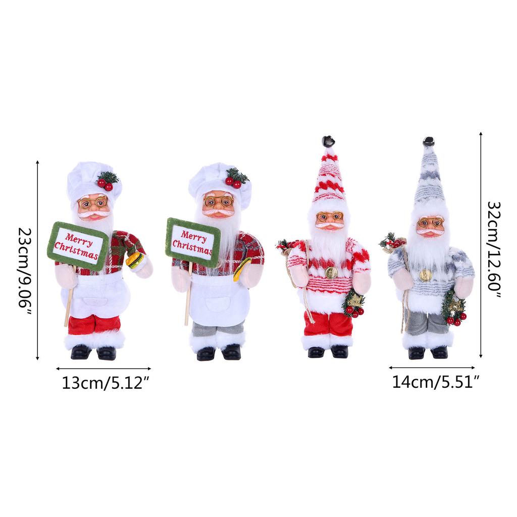 Santa Claus Doll Window Decorations Christmas Decorations Ornaments Standing Santa Claus Ornaments Children Toy Gifts
