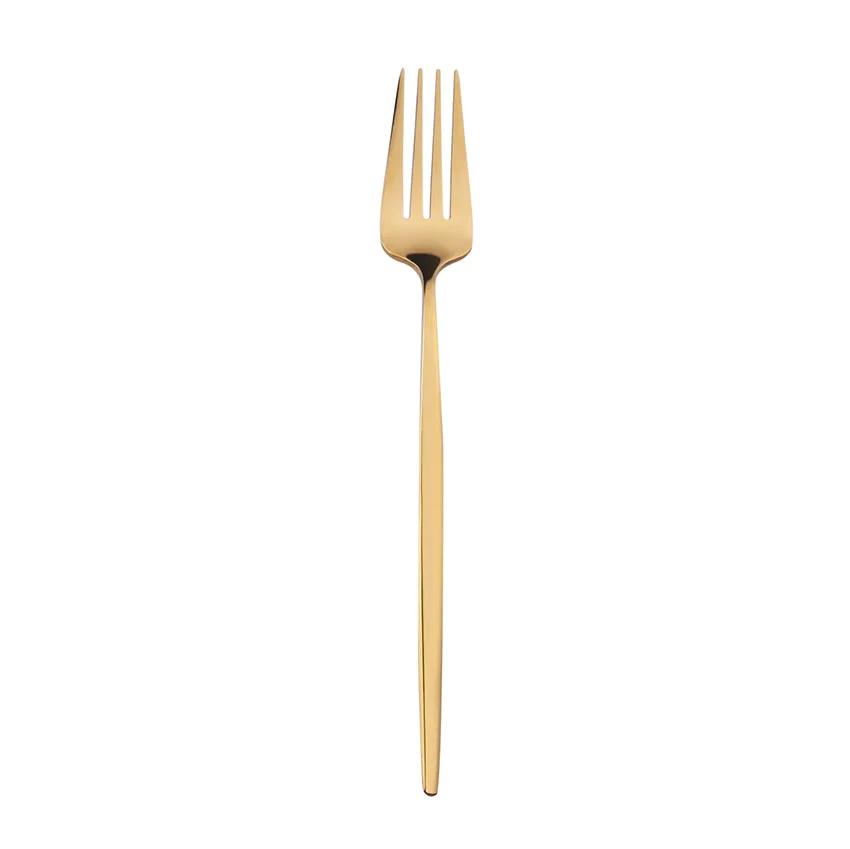 Steak Knife and Fork Round Spoon Stainless Steel Spoon Tableware Set Golden Spoon and Fork Western Food Knife and Fork Cutlery