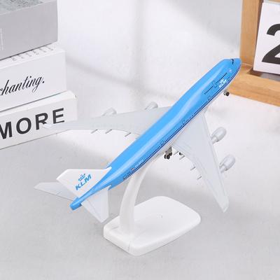 20Cm Países Baixos Klm Airlines 747-400 Airways Modelo de Avião Diecast Liga Metal Modelo de Avião Trem de Pouso Brinquedos de Aeronaves