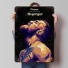 Conor McGregor Portrait Poster Customized Wall Art Vintage Metal Signs Retro Tin Plaque for Man Cave Gaming Decoration Room Home