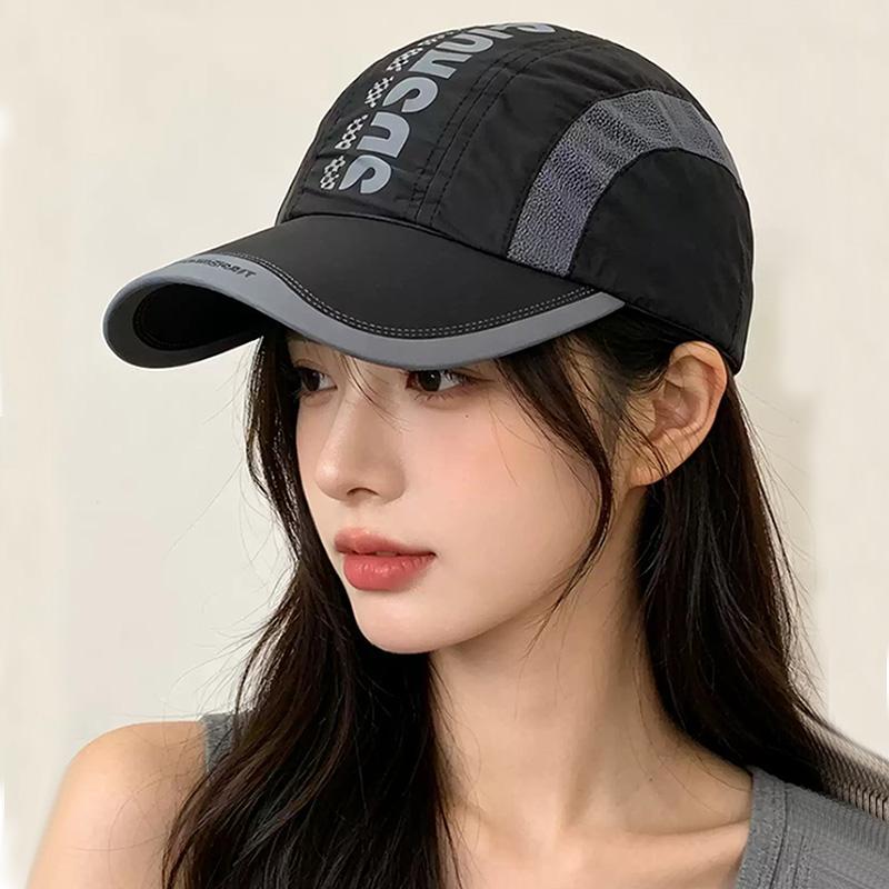Summer Lightweight Soft Top Quick-Dry Baseball Cap, Korean Style, Outdoor Sports Sun Hat, Sunscreen Breathable Running Cap